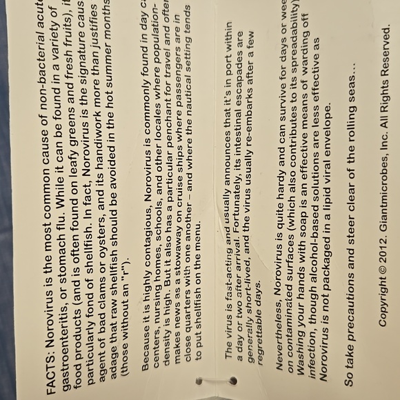 COPY - GIANTMICROBES Gray Plush Toy - Picture 3 of 4